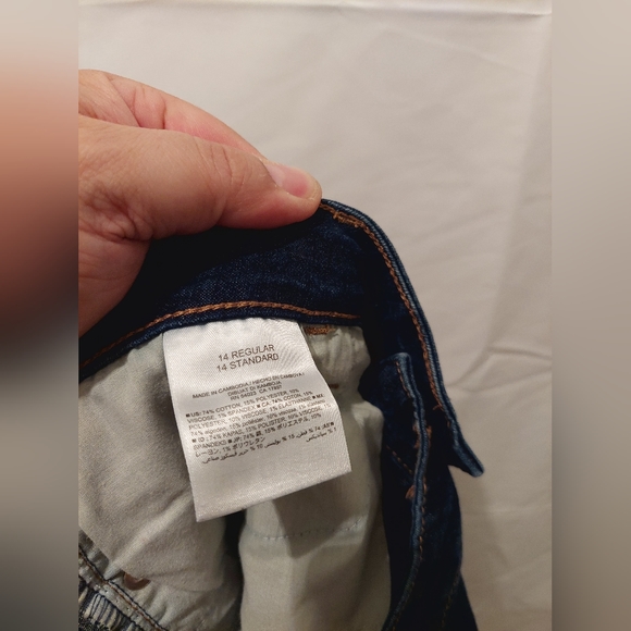 Old Navy Women's Super Skinny Mid-Rise 14  Regular Size Dark Navy Blue Jeans - Picture 9 of 9